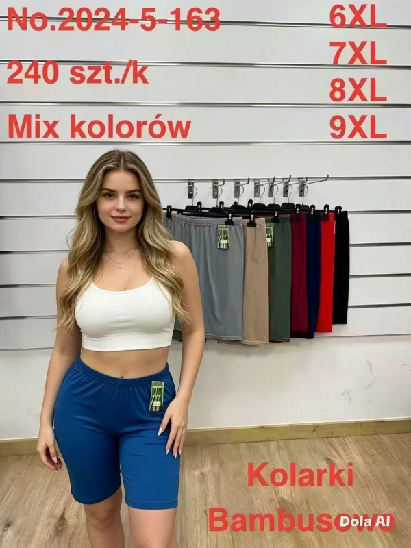 Leginsy damskie Roz 6XL-9XL, 1 Kolor Paczka 12 szt